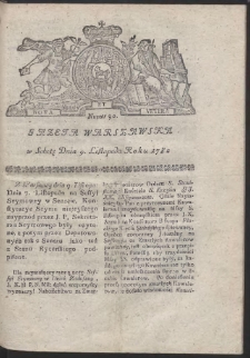 Gazeta Warszawska. R.1782 Nr 90