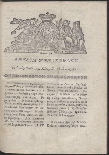 Gazeta Warszawska. R.1782 Nr 91