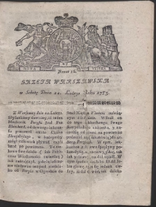 Gazeta Warszawska. R.1783 Nr 16