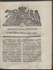 Gazeta Warszawska. R.1783 Nr 20