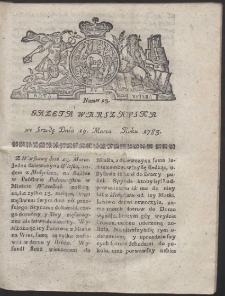 Gazeta Warszawska. R.1783 Nr 23