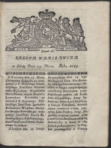 Gazeta Warszawska. R.1783 Nr 26
