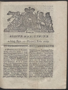 Gazeta Warszawska. R.1783 Nr 34