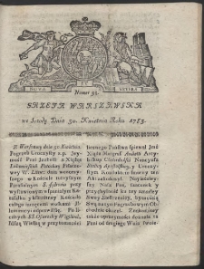 Gazeta Warszawska. R.1783 Nr 35