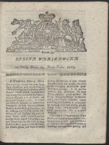 Gazeta Warszawska. R.1783 Nr 39