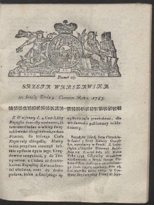 Gazeta Warszawska. R.1783 Nr 45