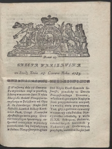 Gazeta Warszawska. R.1783 Nr 49