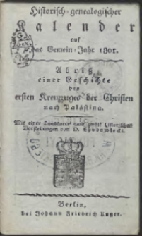 Historisch-Genealogischer Calender auf das […] Jahr 1801 […]