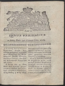 Gazeta Warszawska. R.1783 Nr 52