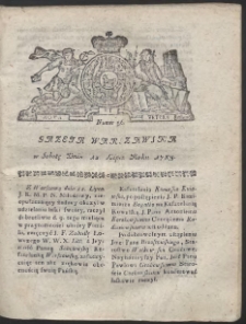 Gazeta Warszawska. R.1783 Nr 56