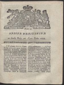 Gazeta Warszawska. R.1783 Nr 57
