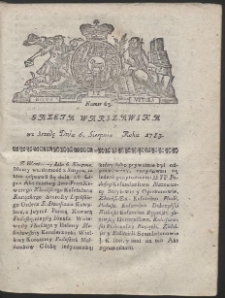 Gazeta Warszawska. R.1783 Nr 63