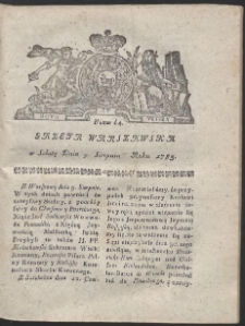 Gazeta Warszawska. R.1783 Nr 64