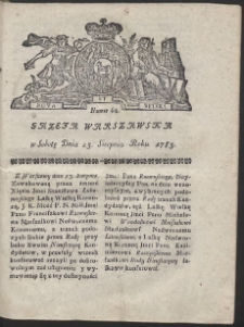 Gazeta Warszawska. R.1783 Nr 68