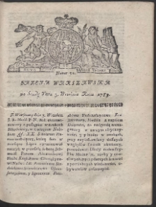 Gazeta Warszawska. R.1783 Nr 71