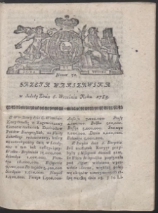 Gazeta Warszawska. R.1783 Nr 72