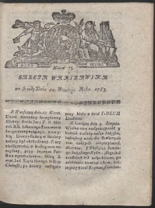 Gazeta Warszawska. R.1783 Nr 73