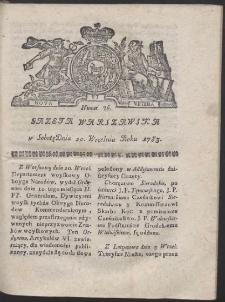 Gazeta Warszawska. R.1783 Nr 76