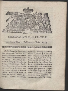Gazeta Warszawska. R.1783 Nr 79