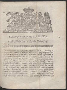 Gazeta Warszawska. R.1783 Nr 92