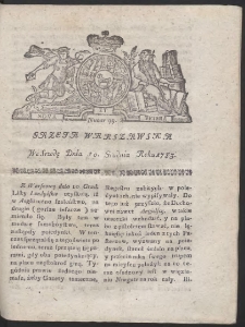 Gazeta Warszawska. R.1783 Nr 99