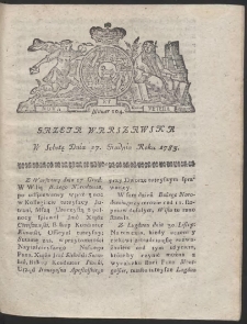 Gazeta Warszawska. R.1783 Nr 104