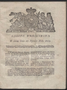 Gazeta Warszawska. R.1784 Nr 5