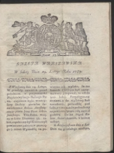 Gazeta Warszawska. R.1784 Nr 13
