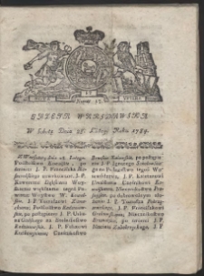 Gazeta Warszawska. R.1784 Nr 17