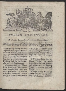Gazeta Warszawska. R.1784 Nr 31