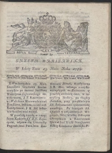 Gazeta Warszawska. R.1784 Nr 39