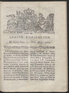 Gazeta Warszawska. R.1784 Nr 40