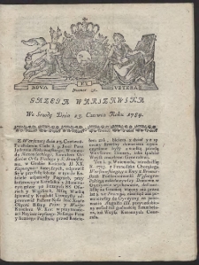 Gazeta Warszawska. R.1784 Nr 50