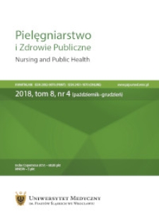 Pielęgniarstwo i Zdrowie Publiczne = Nursing and Public Health, 2018, Vol. 8, nr 4