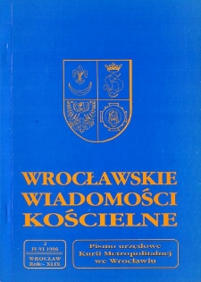 Wrocławskie Wiadomości Kościelne. R. 49 (1996), nr 2