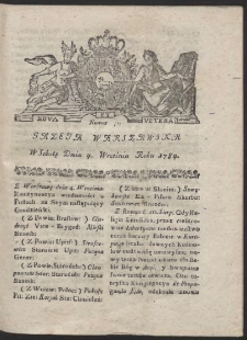 Gazeta Warszawska. R.1784 Nr 71