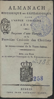 Almanach Historique Et Généalogique Pour L’Année […] 1801 […]