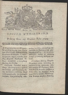 Gazeta Warszawska. R.1784 Nr 75