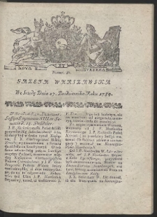 Gazeta Warszawska. R.1784 Nr 86