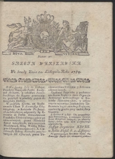 Gazeta Warszawska. R.1784 Nr 90