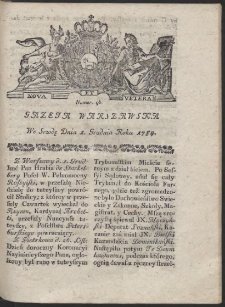 Gazeta Warszawska. R.1784 Nr 96