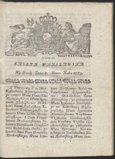 Gazeta Warszawska. R.1785 Nr 20