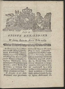 Gazeta Warszawska. R.1785 Nr 23