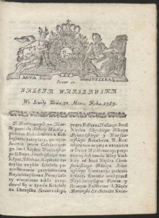 Gazeta Warszawska. R.1785 Nr 26