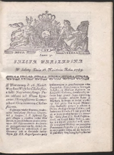 Gazeta Warszawska. R.1785 Nr 31