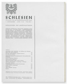 Schlesien: Zeitschrift für den gesamtschlesischen Raum. 1. Jahrgang, Juni 1939, Folge 3