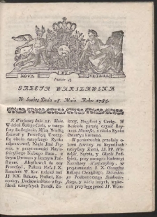 Gazeta Warszawska. R.1785 Nr 43
