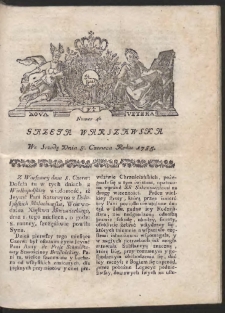 Gazeta Warszawska. R.1785 Nr 46