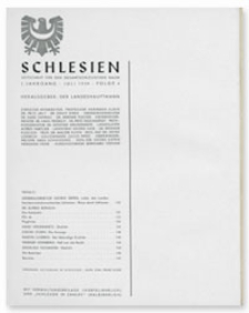 Schlesien: Zeitschrift für den gesamtschlesischen Raum. 1. Jahrgang, Juli 1939, Folge 4