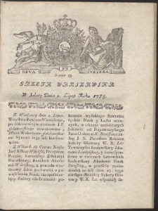 Gazeta Warszawska. R.1785 Nr 53